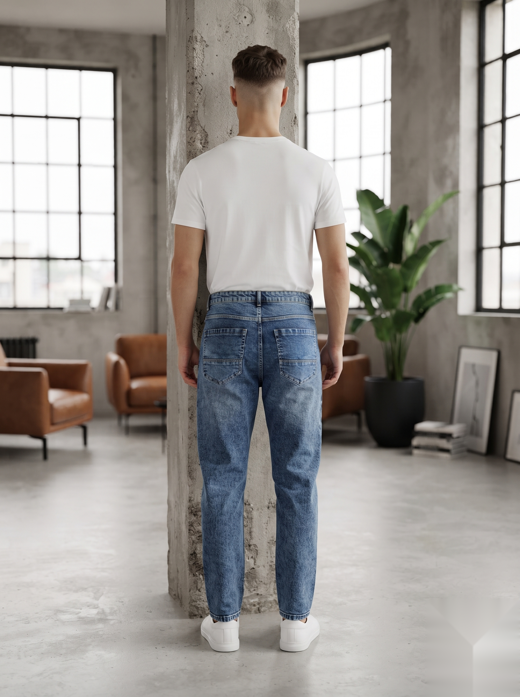Blue Shade MOM-fit Denims