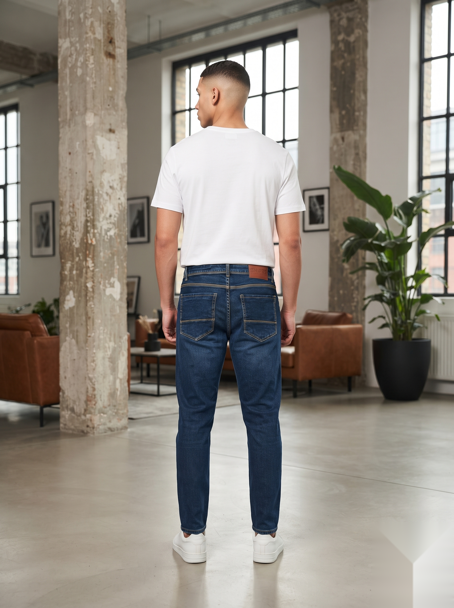 Blue Shade MOM-fit Denims