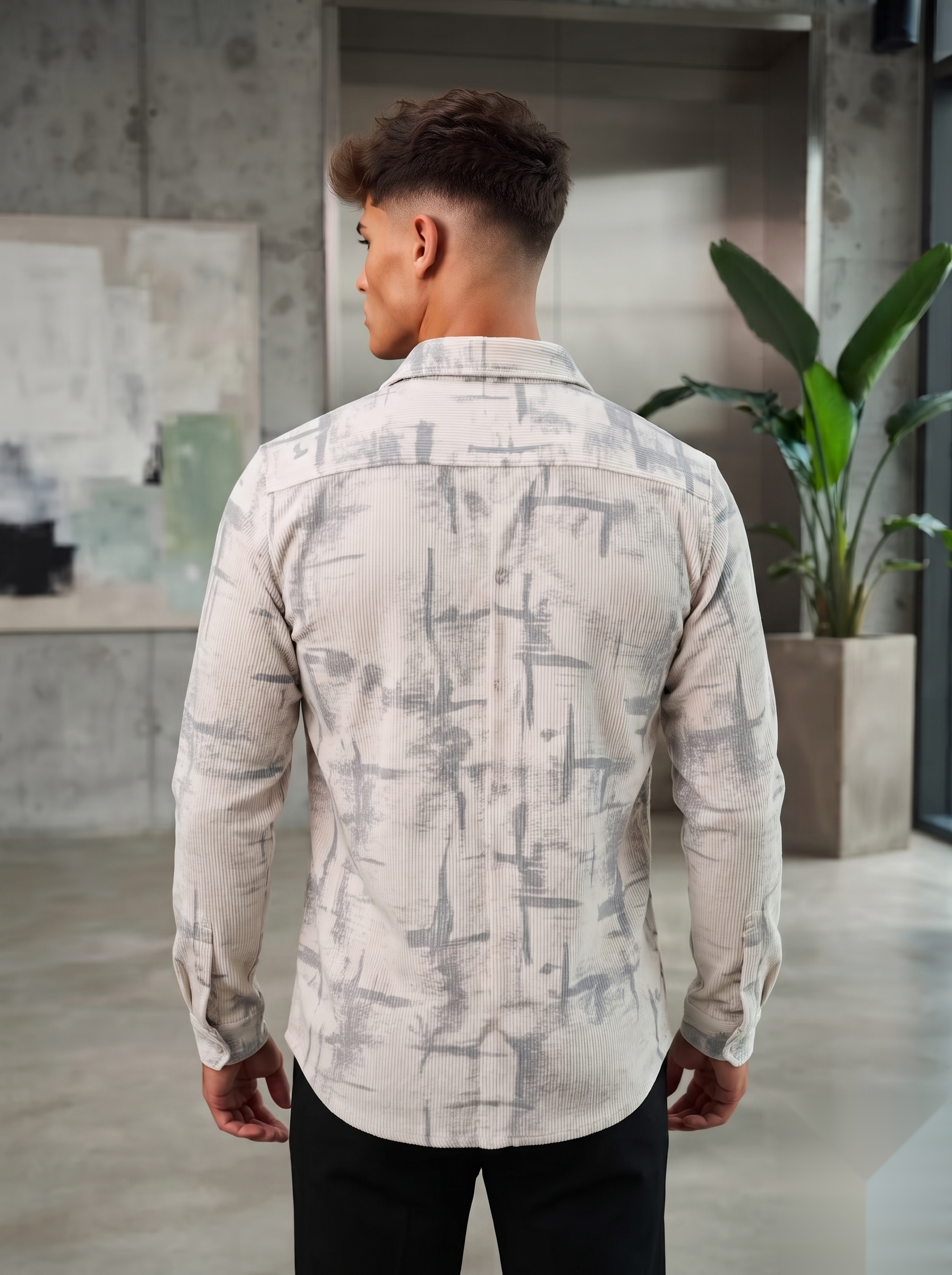 Corduroy Printed Shirt