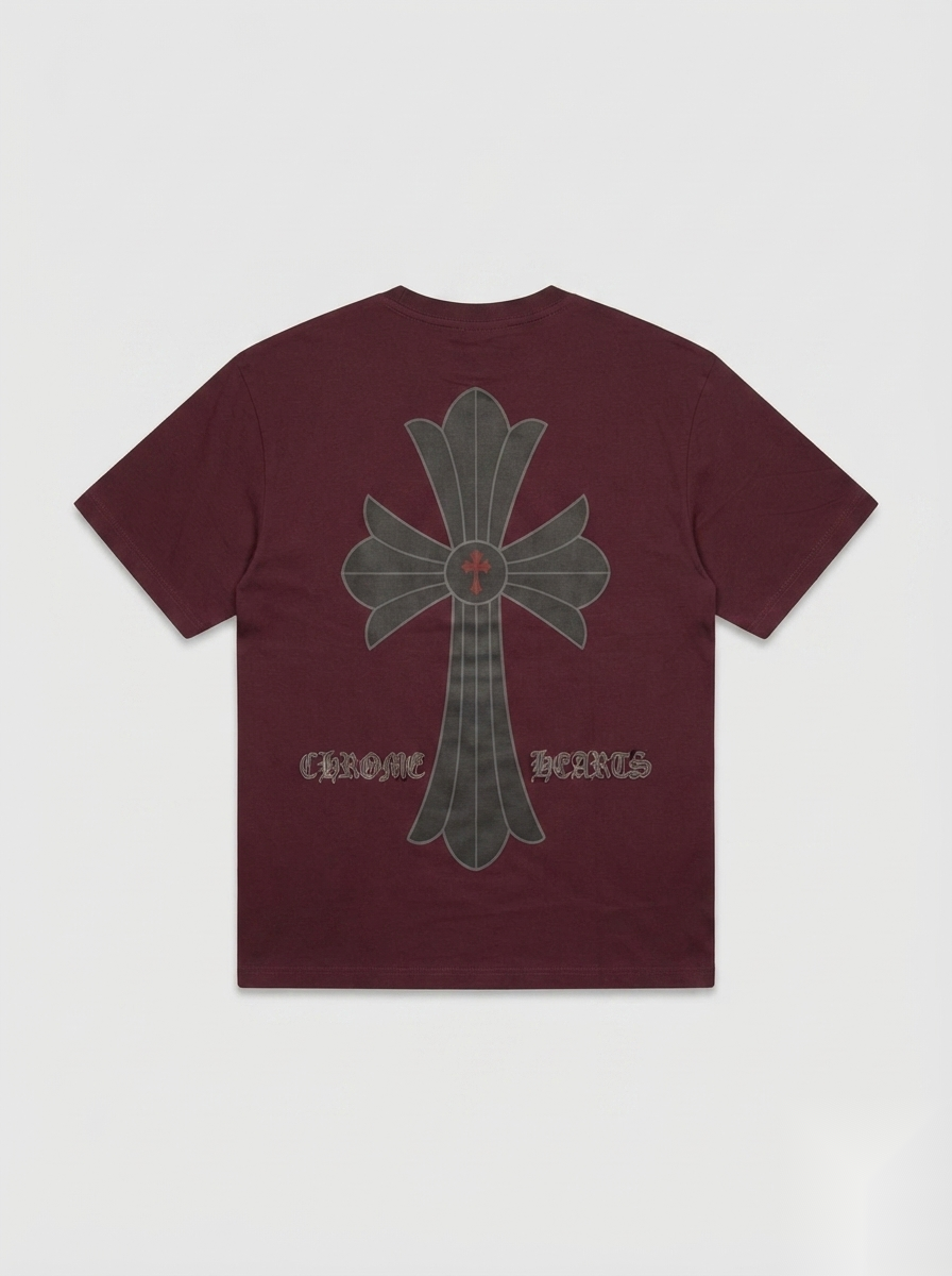 Gothic Cross Graphic Oversized T-Shirt