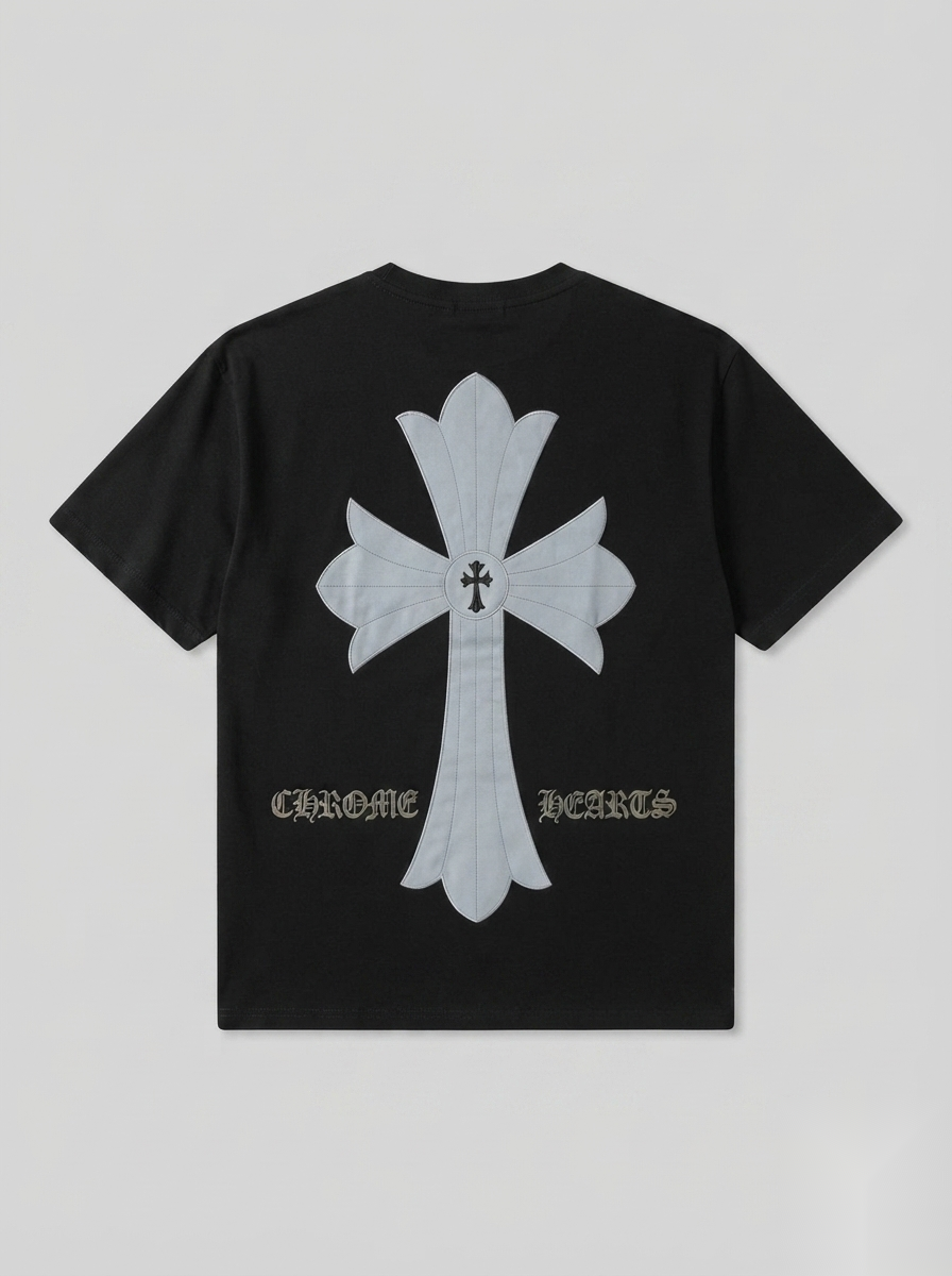 Gothic Cross Graphic Oversized T-Shirt