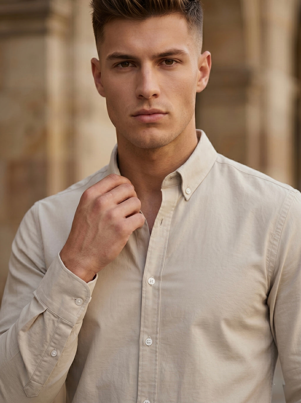 Snipes men's Oxford shirt with a classic button-down design, featuring a lightweight fabric and traditional collar.
