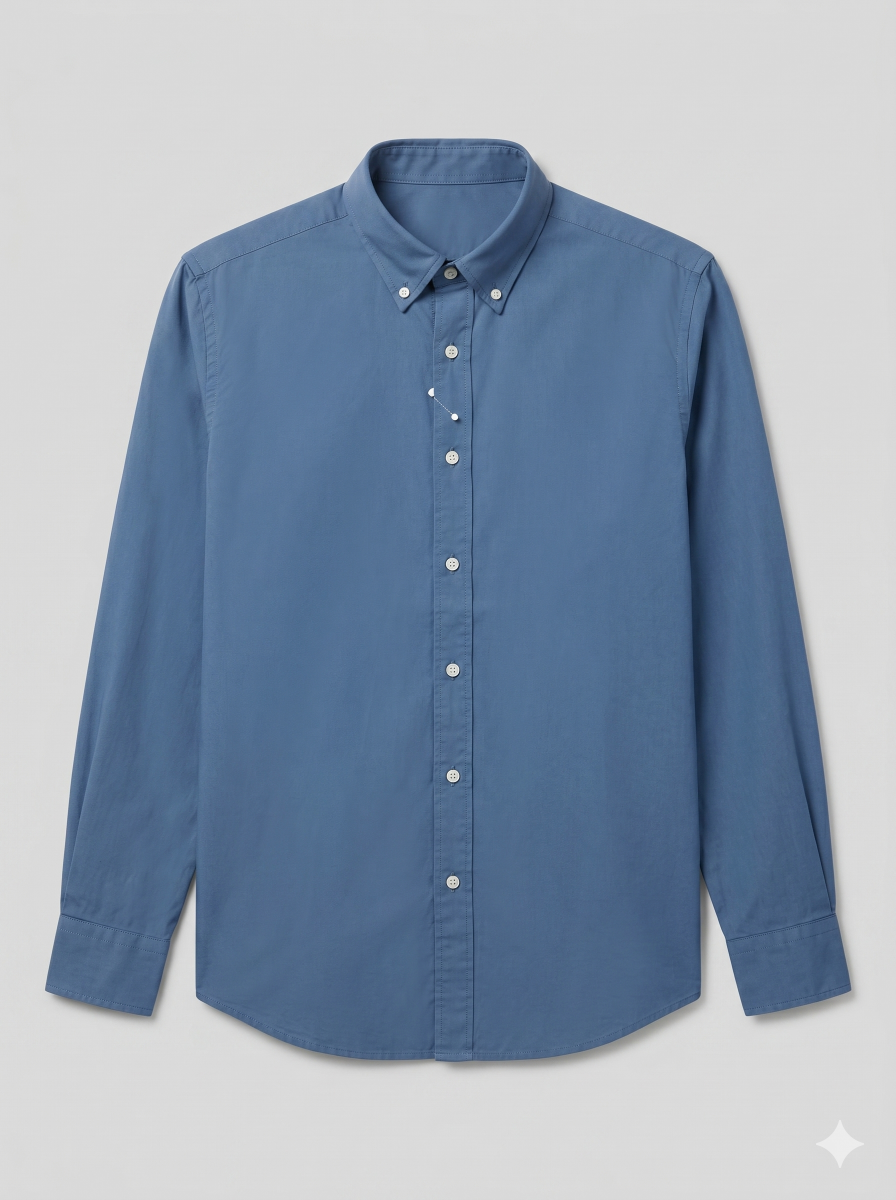 Snipes men's Oxford shirt displayed flat, featuring a classic collar, button-down front, and long sleeves in light blue fabric.