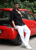 Self-Design Full-Sleeve Shirt - Black - Snipes