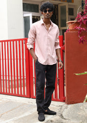 Men’s Classic Striped Casual Shirt - Pink