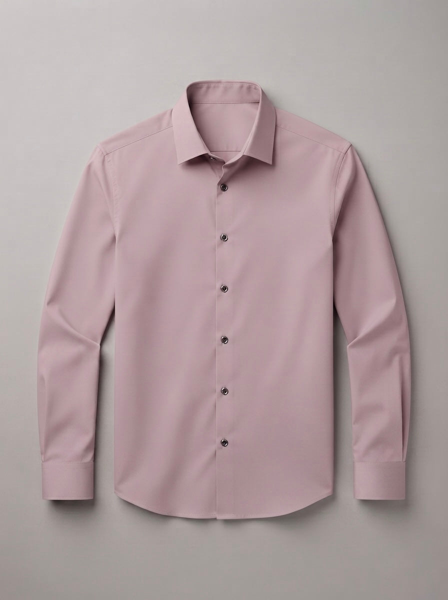 Snipes Lachka fabric shirt displayed on a hanger, showcasing its textured material and casual fit.