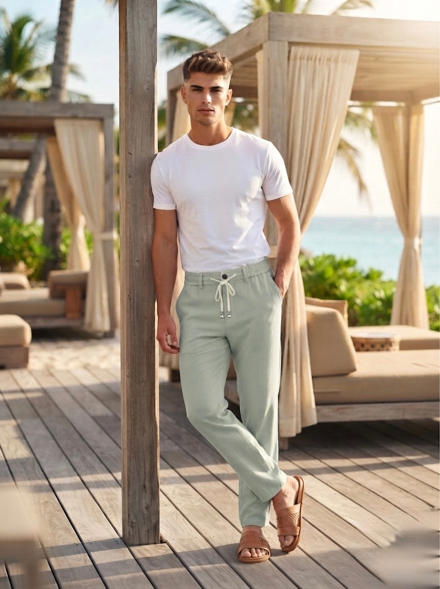 Drawstring - Linen Trousers