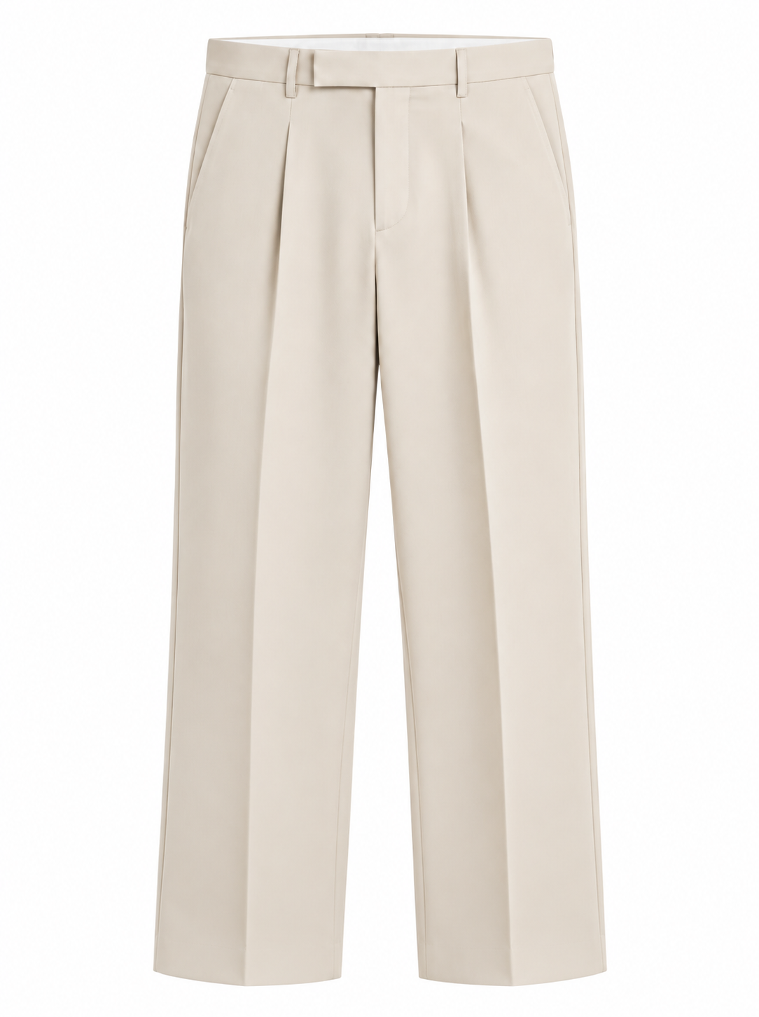 Men’s Korean Fit Pleated Wide Leg Formal Trousers
