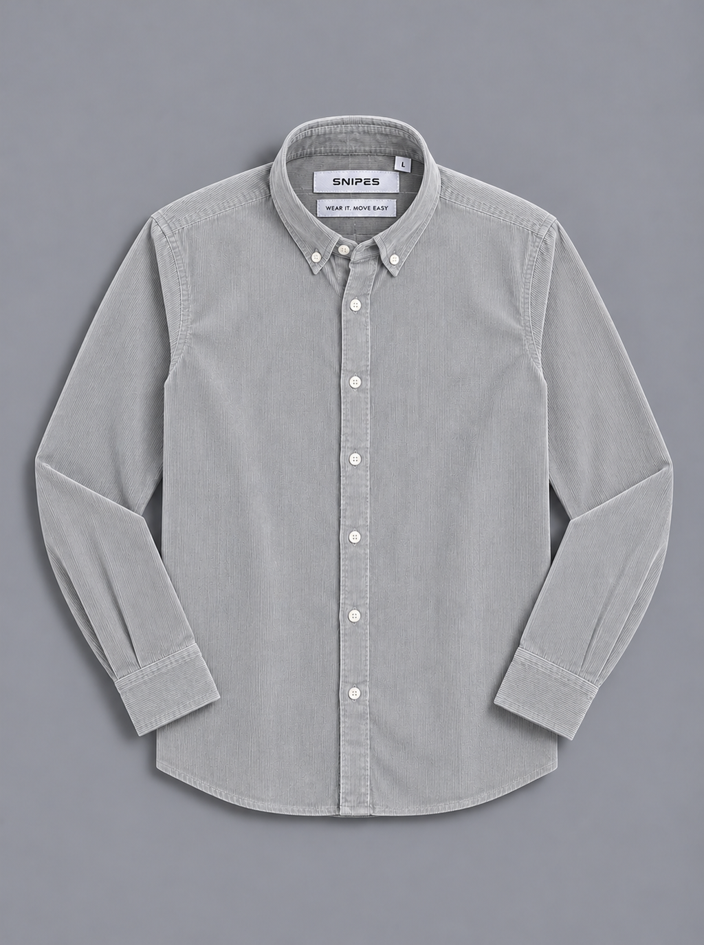 Men’s Corduroy Shirt with Button-Down Collar - Snipes