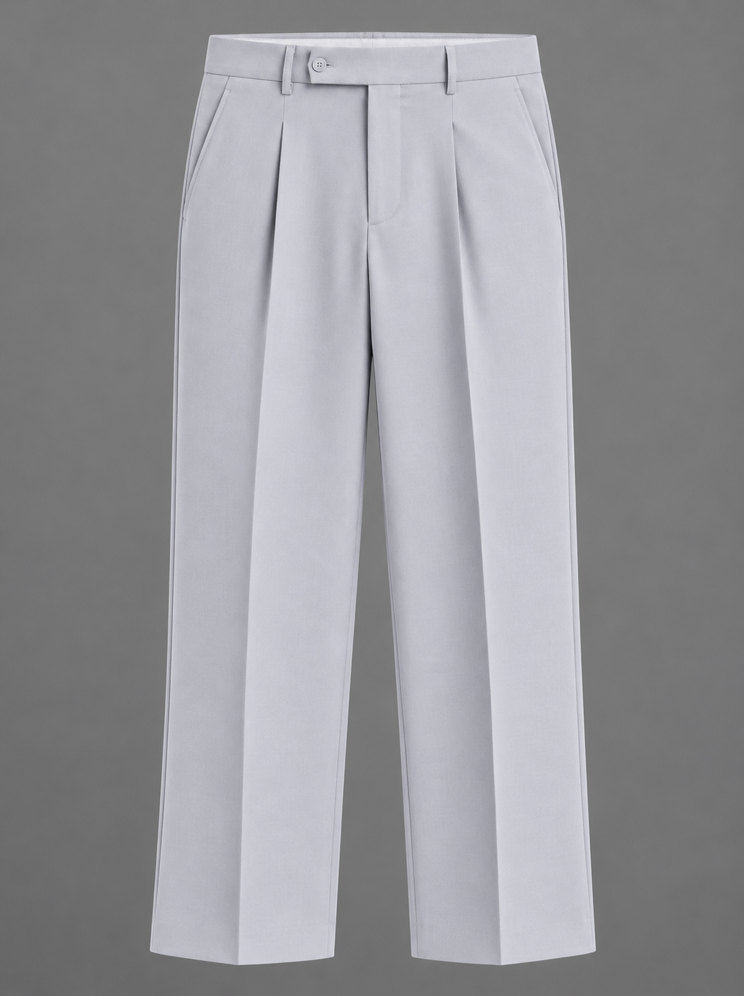 Men’s Korean Fit Pleated Wide Leg Formal Trousers
