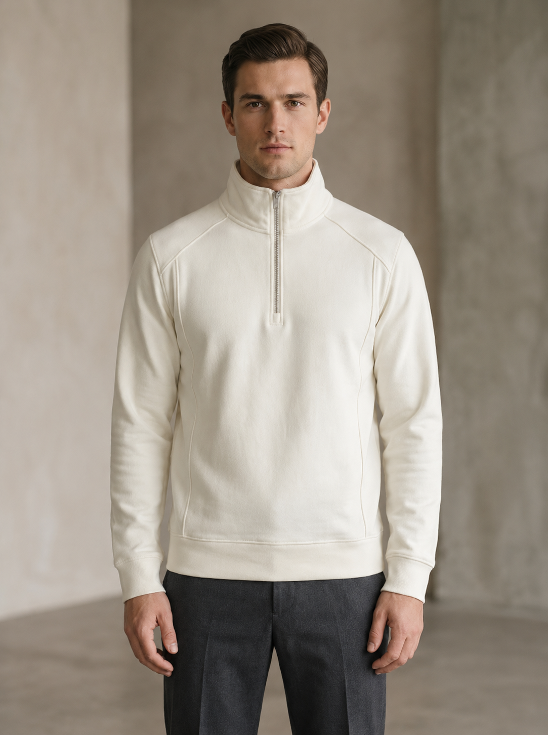 Men’s High-Neck Full-Sleeve Sweatshirt - Snipes