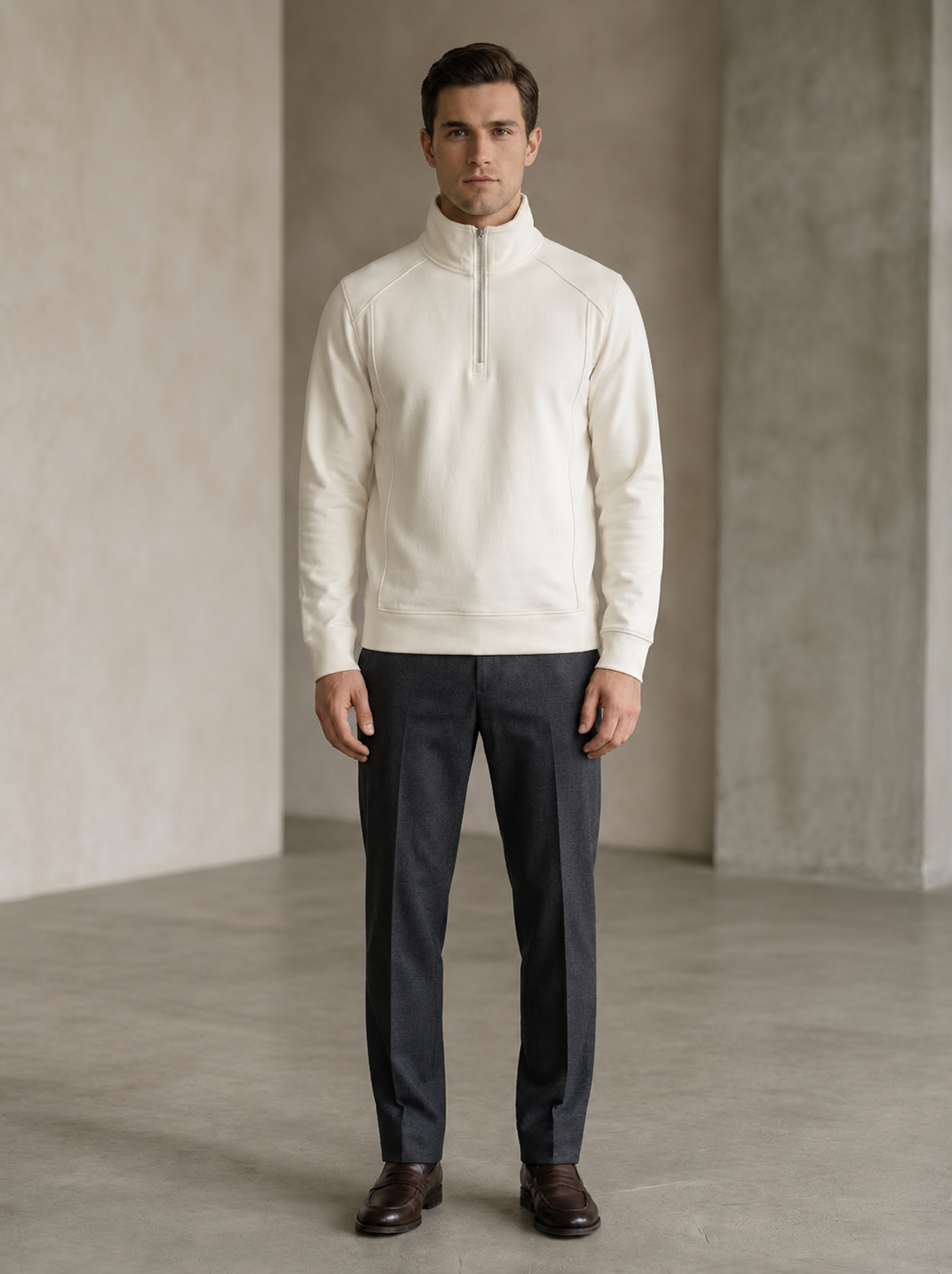 Men’s High-Neck Full-Sleeve Sweatshirt - Snipes
