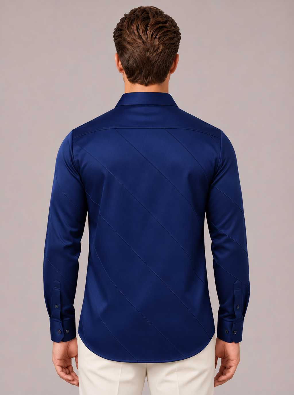 Men's Cross Stripes Club Wear Shirt