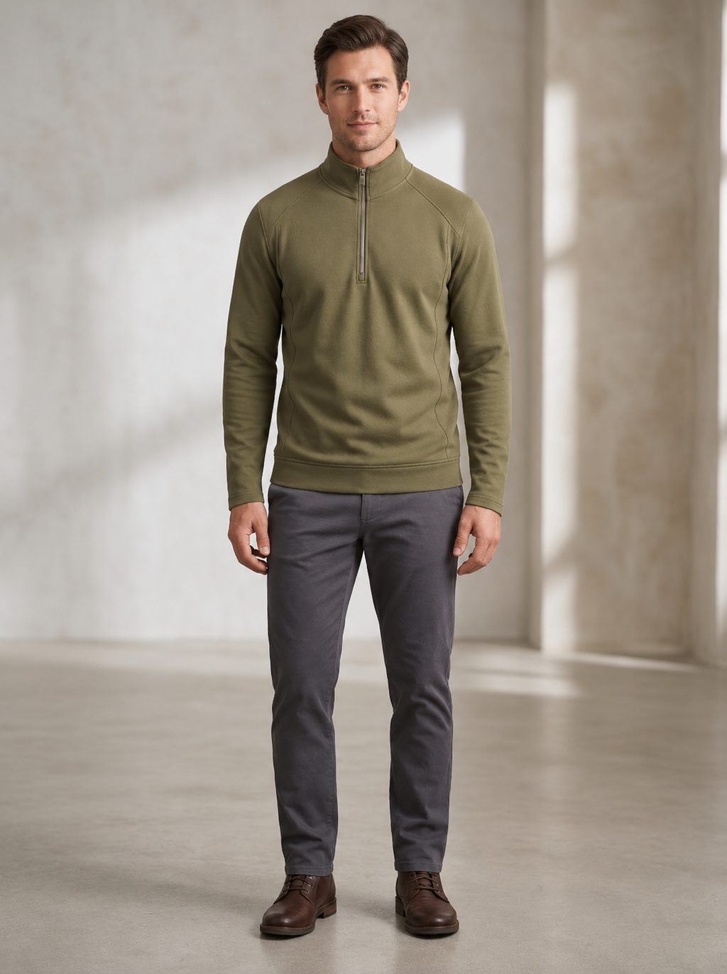 Men’s High-Neck Full-Sleeve Sweatshirt - Snipes