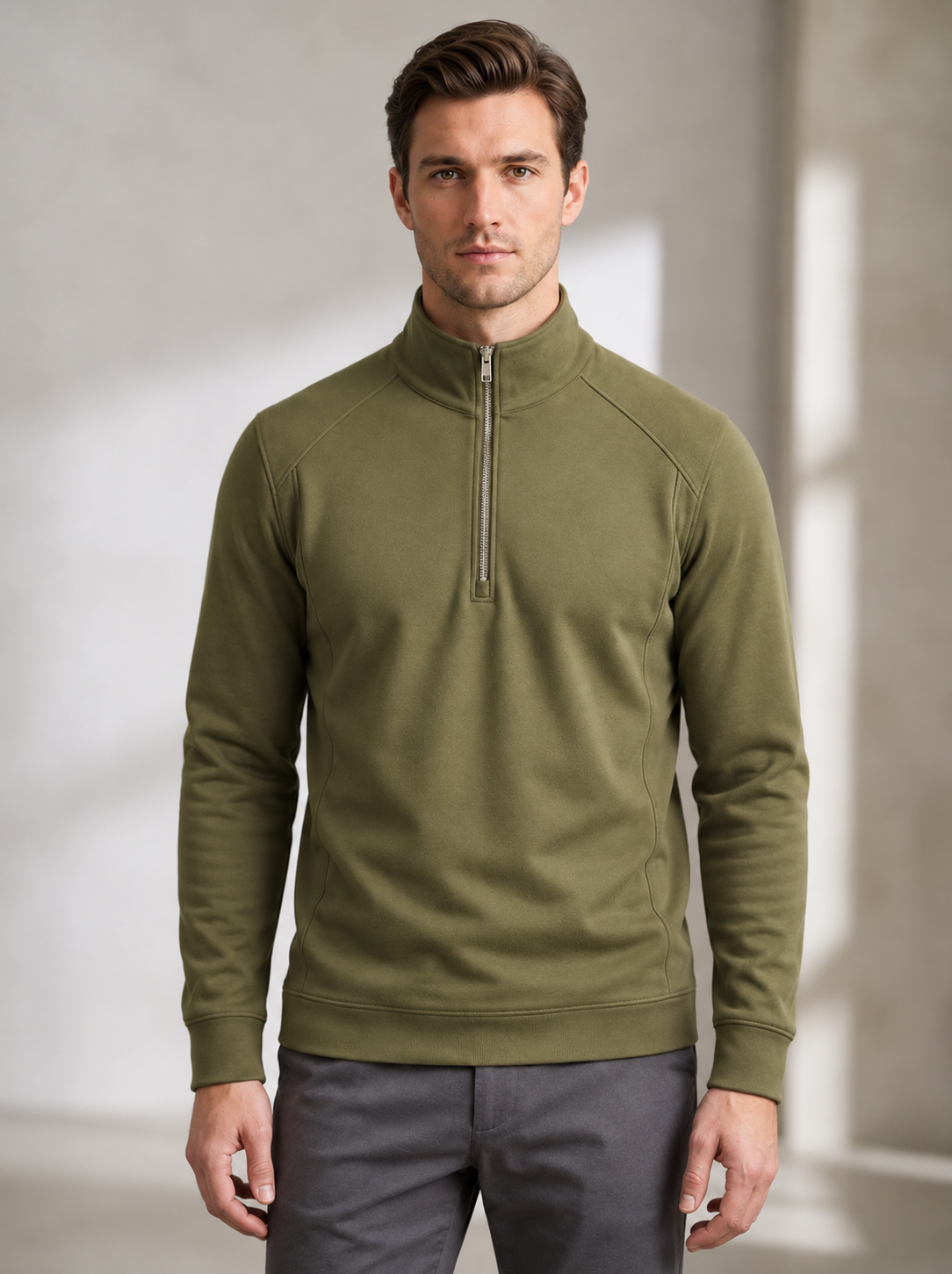 Men’s High-Neck Full-Sleeve Sweatshirt - Snipes
