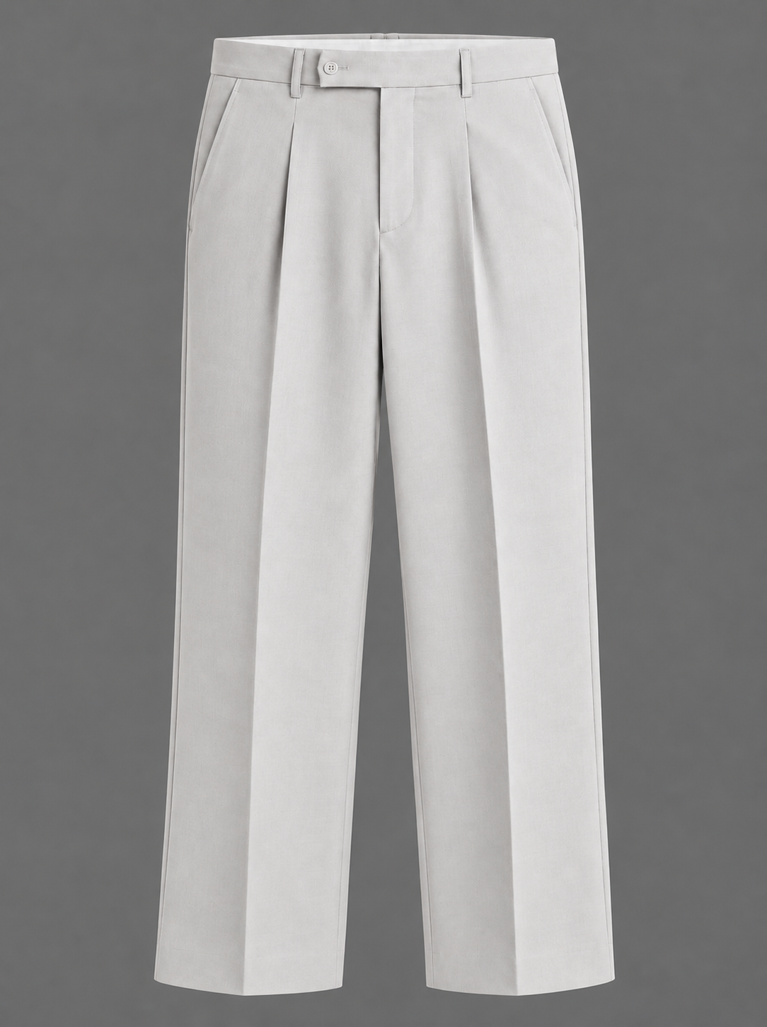 Men’s Korean Fit Pleated Wide Leg Formal Trousers