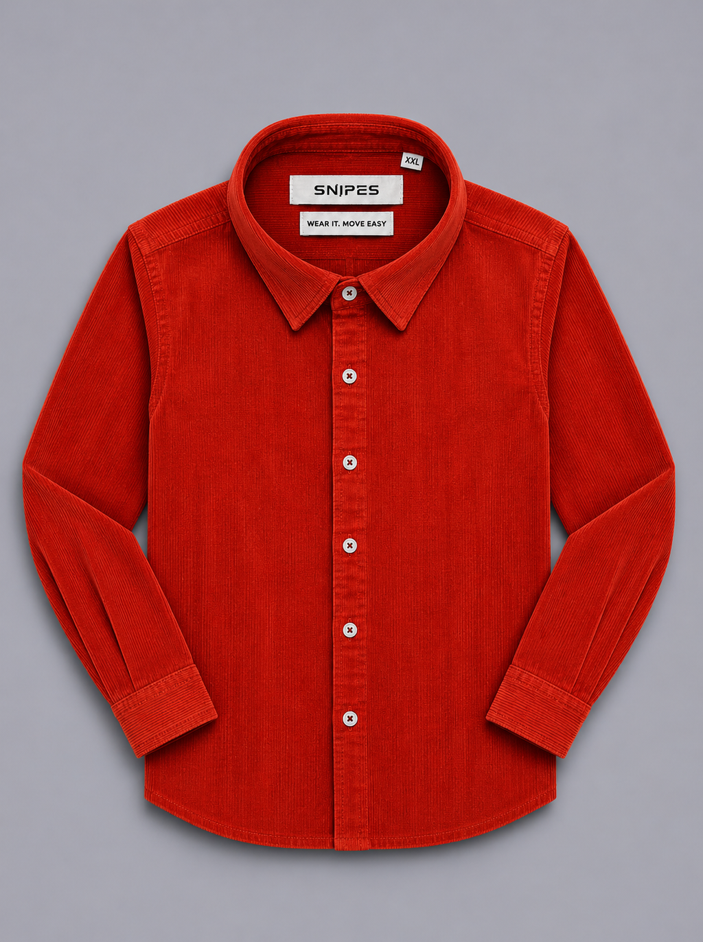 Men’s Corduroy Shirt with Button-Down Collar - Snipes