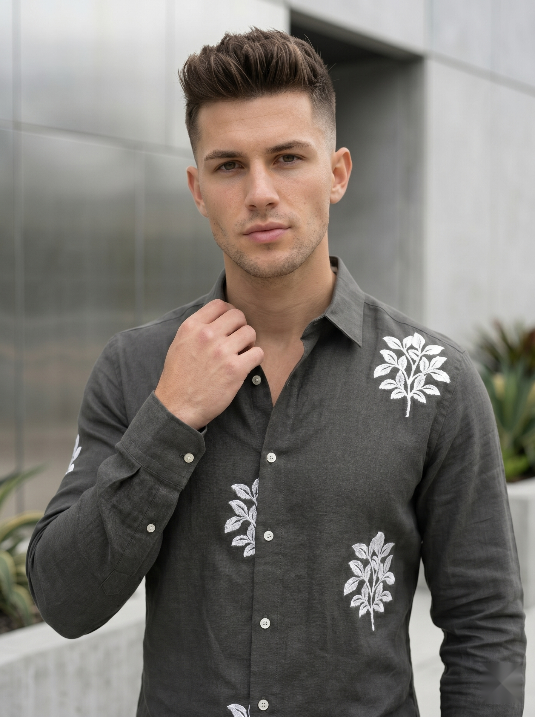 Embroidery Linen Shirts
