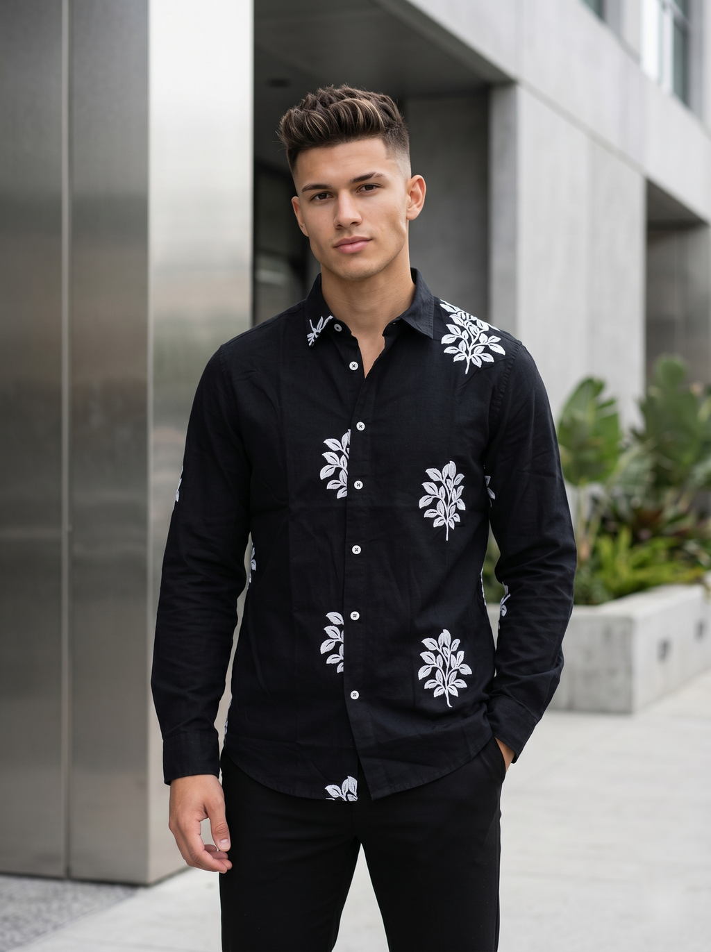 Embroidery Linen Shirts