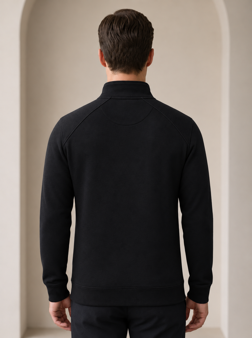 Men’s High-Neck Full-Sleeve Sweatshirt - Snipes