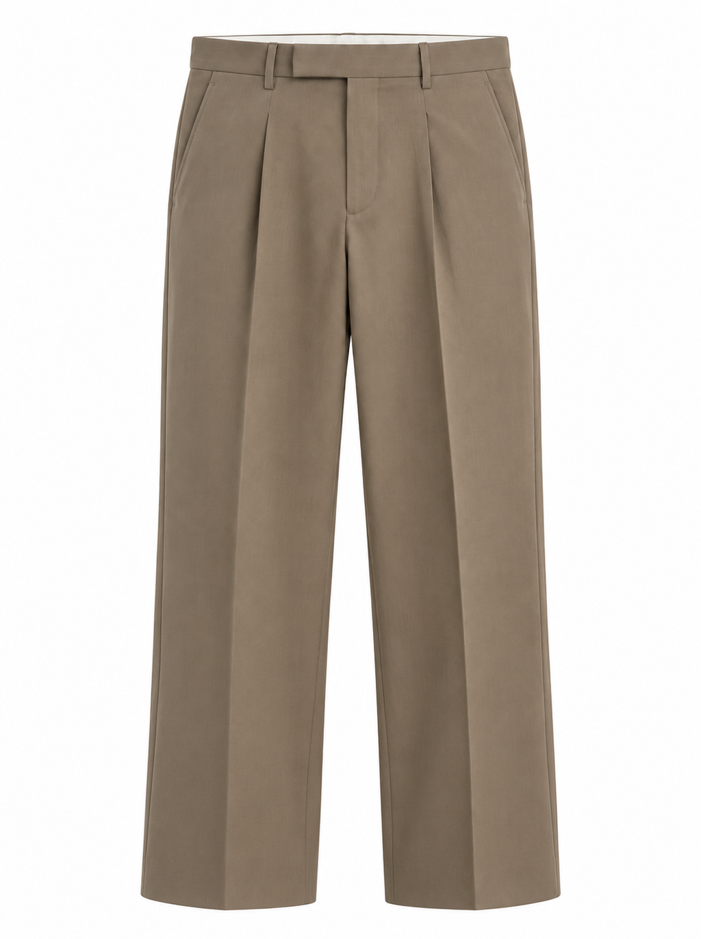 Men’s Korean Fit Pleated Wide Leg Formal Trousers