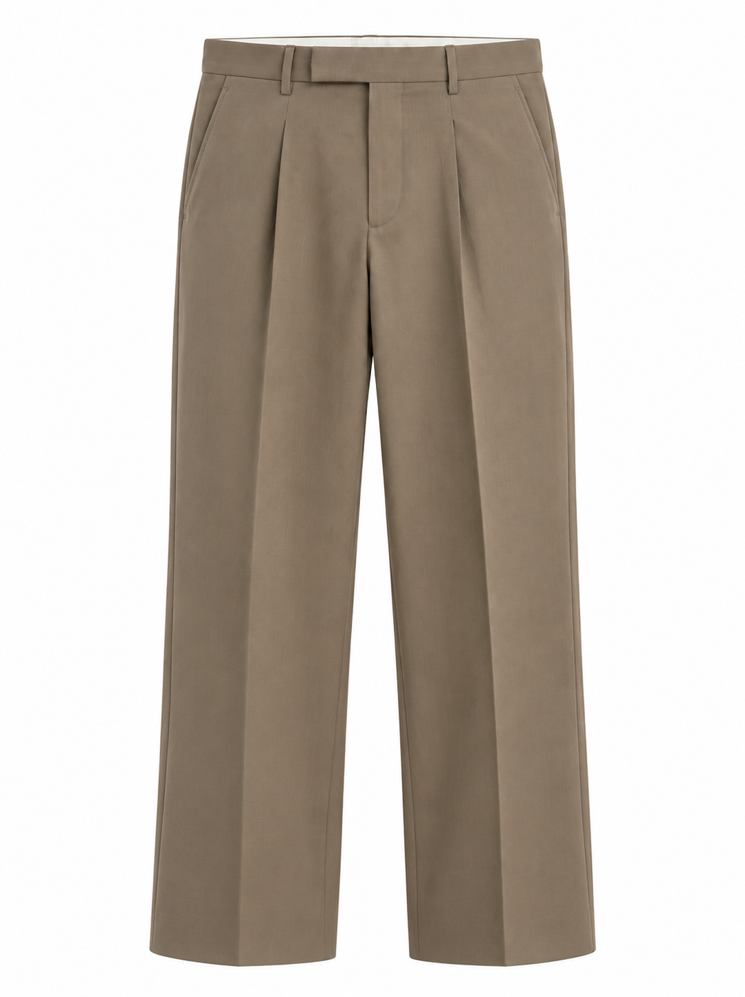 Men’s Korean Fit Pleated Wide Leg Formal Trousers