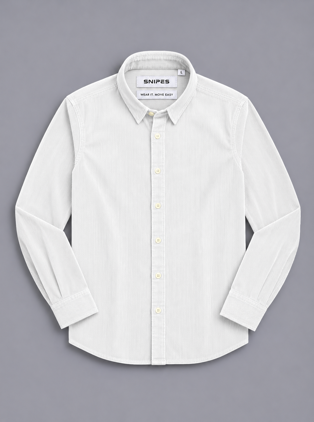 Men’s Corduroy Shirt with Button-Down Collar - Snipes