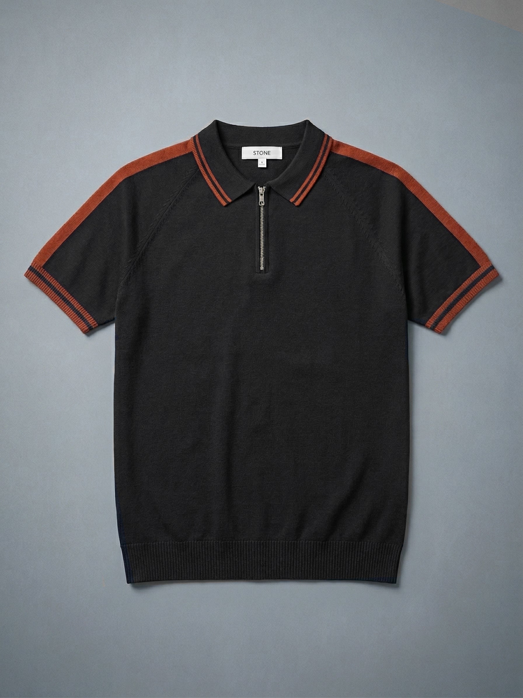 Snipes premium polo T-shirt in classic fit, featuring a ribbed collar and short sleeves, displayed flat on a white background.