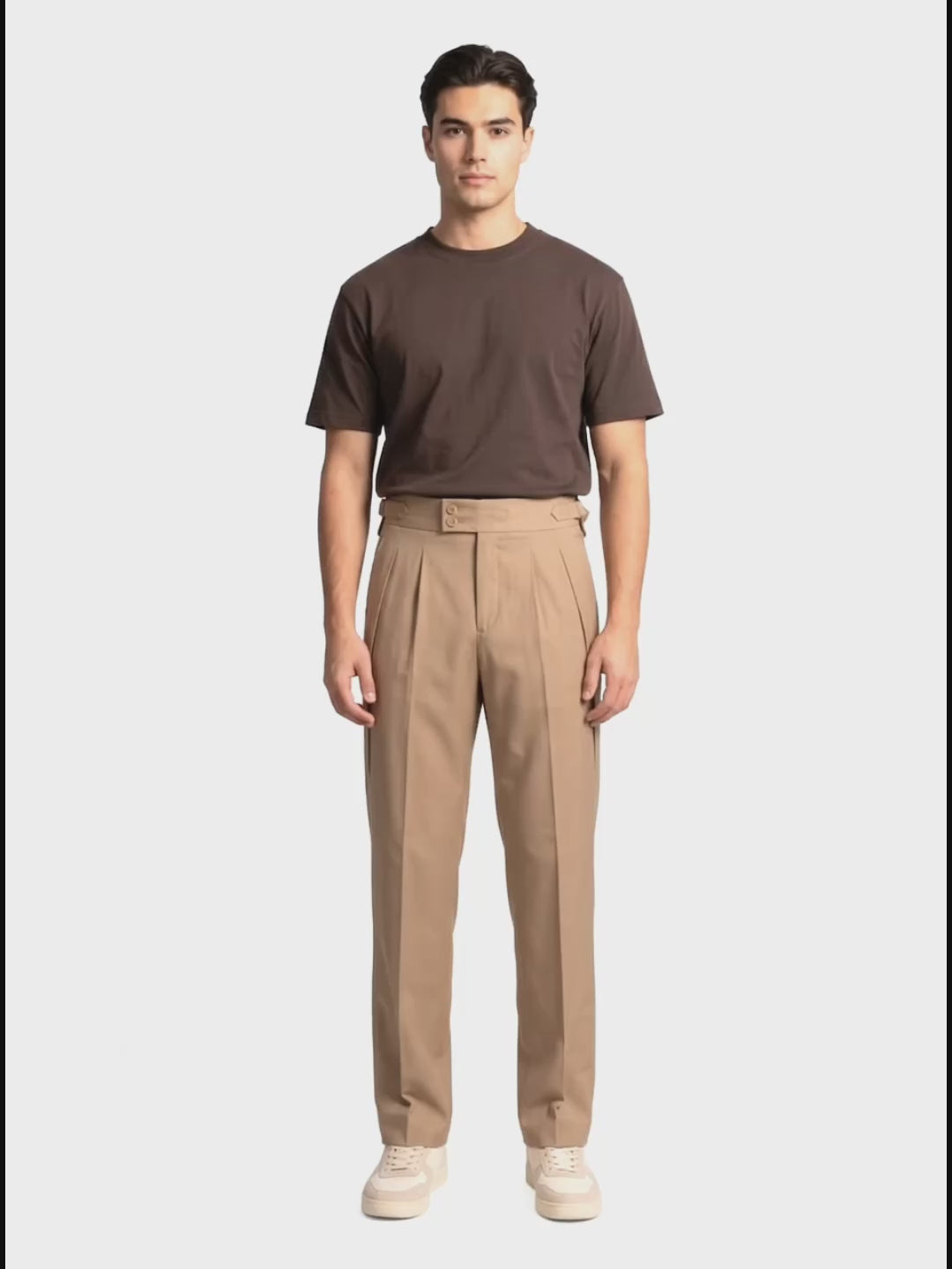 Men’s Single-Pleated Gurkha Trousers