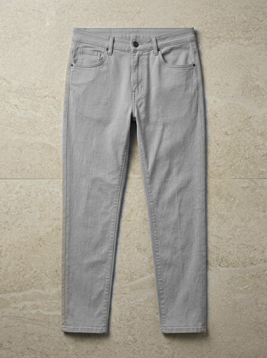 Light blue Snipes Mom Fit denim jeans, showing a relaxed high-waisted style with classic five-pocket design.
